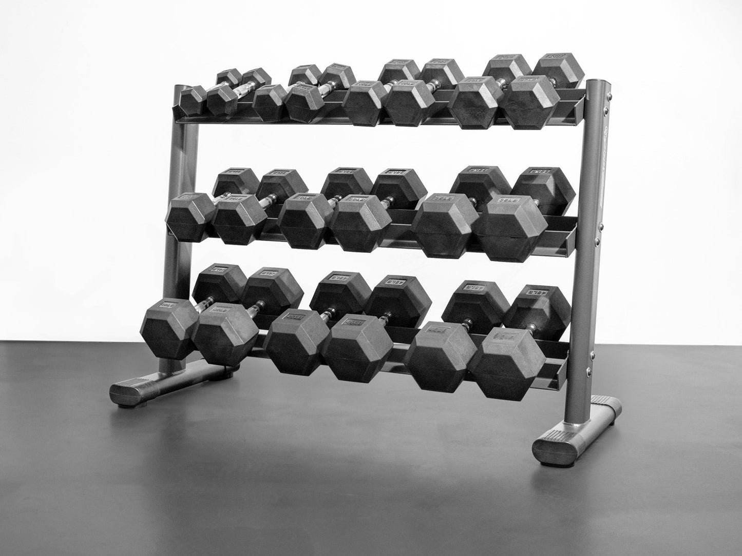 5-70lb Rubber Hex Dumbbell Set